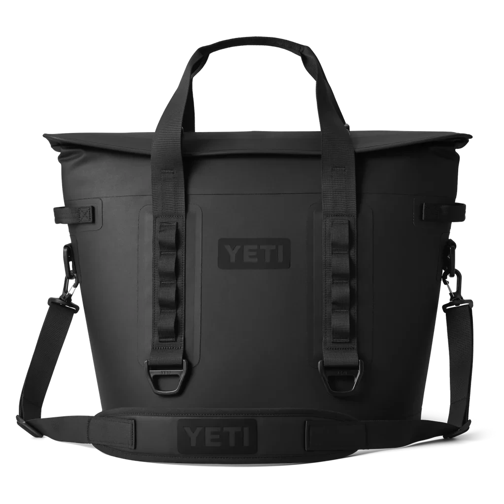 YETI "Hopper" M30 Soft Cooler YETI "Hopper" M30 Soft Cooler -Traeger Pellet Grills 18060131273 70000001847 220111 2H23 Color Launch Soft Goods M30 Black Front Strap 1366 Primary B 2400x2400 dfec280c 64df 4885 8051 57bc4c013a28