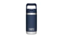 YETI "Rambler" Junior 12oz Kids Bottle -Traeger Pellet Grills 190299 Rambler Junior 12oz Bottle Website Assets Front Ablated Side Navy 1680x1024 v2 1566953920290 1570074012093