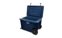 YETI "Tundra" Haul Wheeled Hard Cooler -Traeger Pellet Grills 191241 Navy Hard Coolers Website Assets Studio Tundra Haul Quarter Open Handle Down 1680x1024 1589937828635