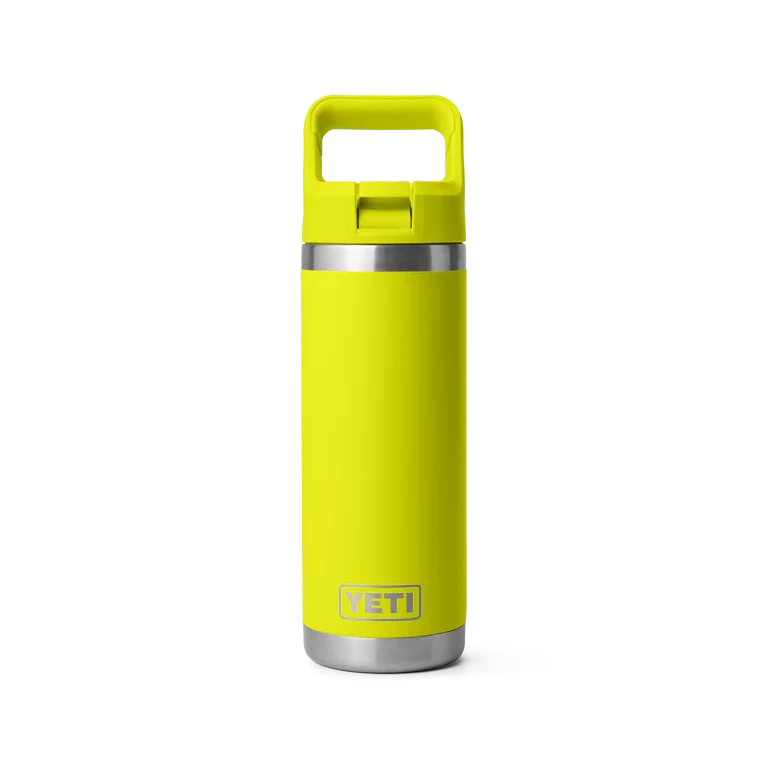 YETI "Rambler" 18oz Bottle W/ Straw Cap -Traeger Pellet Grills 21071504709 70000004036 site studio drinkware Rambler 18oz Straw Bottle Firefly Yellow Front 12897 Primary B 2400x2400 05ef1f3f 66d2 4874 9445 e7292f4eb9ef