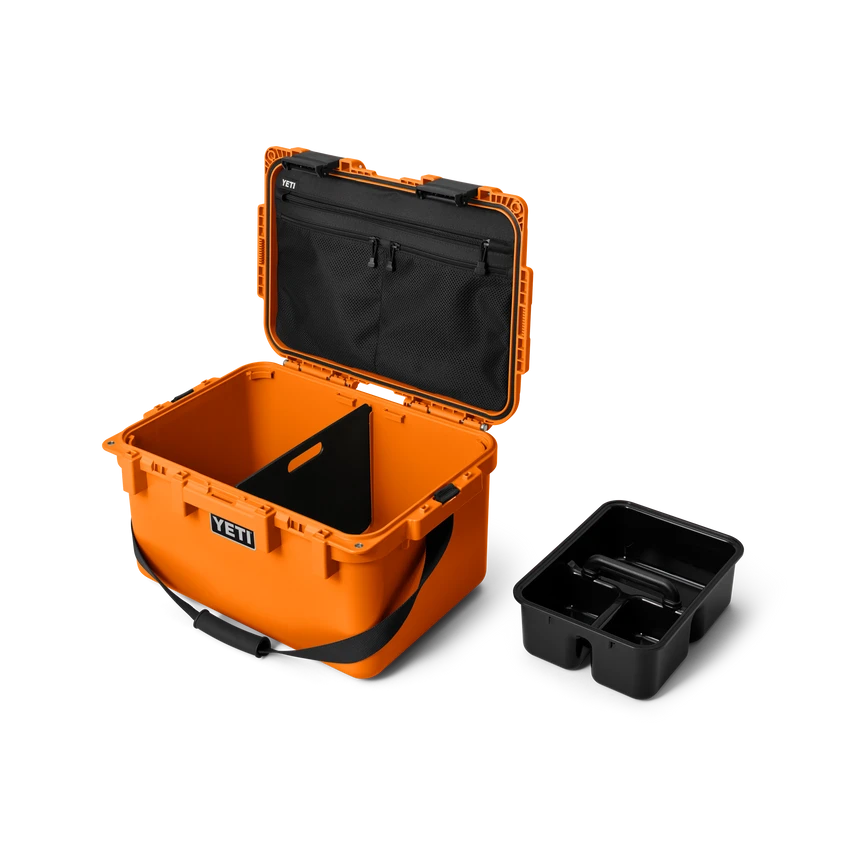 YETI "LoadOut" GoBox 30 Gear Box -Traeger Pellet Grills 220027 site studio Loadout GoBox 30 King Crab 3qtr Open 1296 Primary B 2400x2400 64b76ff9 6cbd 4adb b120 233131fee879