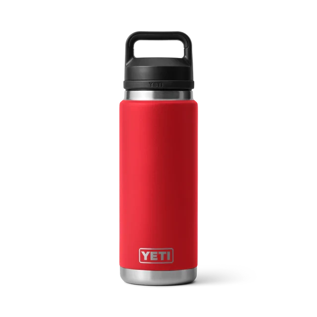 YETI "Rambler" 26oz Bottle - Chug Cap YETI "Rambler" 26oz Bottle - Chug Cap -Traeger Pellet Grills 220078 site studio 1H23 Drinkware Rambler 26oz Bottle Rescue Red Front 4087 Primary B 2400x2400 892114d5 ff2d 4b37 a31d 33eab3d2ff62