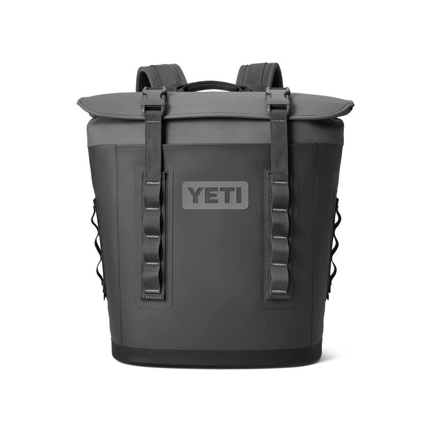 YETI "Hopper" M12 Soft Backpack Cooler -Traeger Pellet Grills 220141 M15 M12 site studio Soft Coolers M12 Charcoal Front Folded 1275 Primary B 2400x2400 af9ca9b5 c158 41d6 8352 554e04092921
