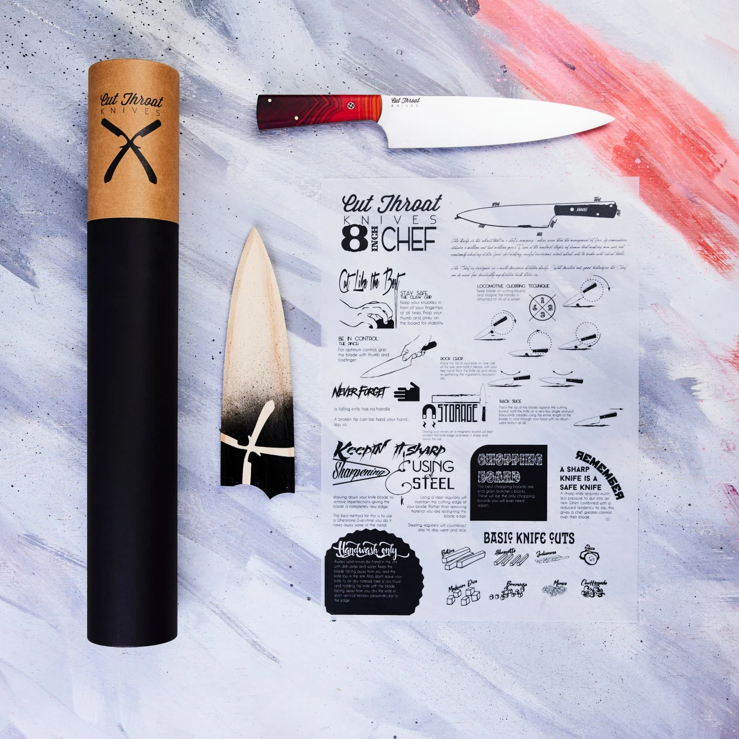 Cut Throat Knives "Chef" 8" Knife Cut Throat Knives "Chef" 8" Knife -Traeger Pellet Grills 240227 CTK 023 scaled