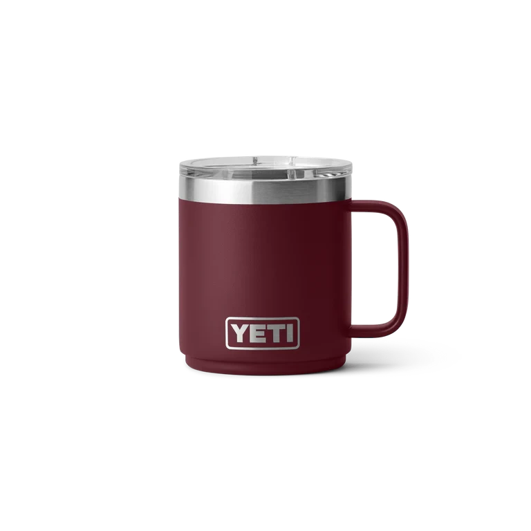 YETI "Rambler" 10oz Stackable Mug -Traeger Pellet Grills 70000002972 21071503221 YETI WSL drinkware Rambler 10oz Mug Wild Vine Red Front 4154 2400x2400 5333ecca 8f33 494c ba77 a97fb0aeb9cc