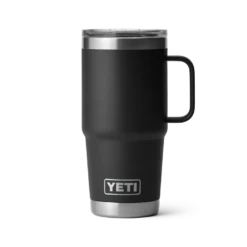 YETI "Rambler" 20oz Travel Mug W Stronghold Lid -Traeger Pellet Grills Drinkware MugMS 20oz Black Studio PrimaryB a7e1be96 110d 4b7b 9927 8df2d60ee018