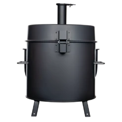 Gateway Drum Smoker "Go2™ Smoker And Grill" -Traeger Pellet Grills Mini Drum Black Back