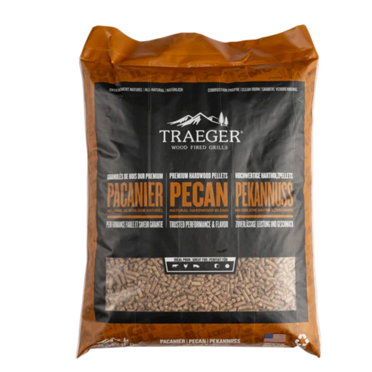 Traeger "Pecan" Pellets Traeger "Pecan" Pellets -Traeger Pellet Grills PEL340 81600