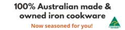 AUS-ION 'QUENCHED' 26cm Seasoned Wrought Iron Frypan -Traeger Pellet Grills Q126s