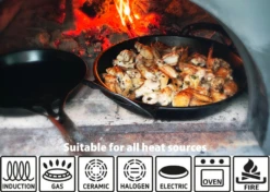 AUS-ION 'QUENCHED' 26cm Seasoned Wrought Iron Frypan -Traeger Pellet Grills Q126sRET 661313bb d955 4bf2 b715 433fa5904862