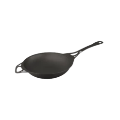 AUS-ION 'QUENCHED' 28cm/3.5L Wrought Iron Bombée/Sauteuse Wok