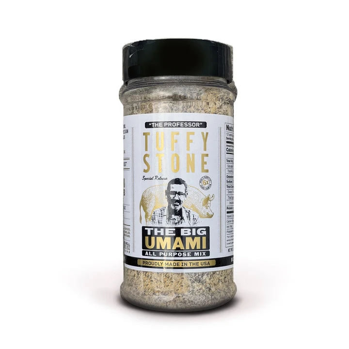 Tuffy Stone "The Big Umami" Seasoning Tuffy Stone "The Big Umami" Seasoning -Traeger Pellet Grills TS BigUmami bottle 720x 0e1e74b1 e94a 4da7 b332 611bd8e500ab