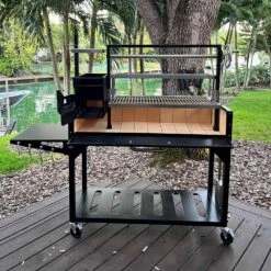 Tagwood BBQ "BBQ03SI" Argentine Santa Maria Wood Fire & Charcoal Grill -Traeger Pellet Grills Tagwood Argentine Grill BBQ03SI Outdoor 1