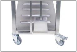 Tagwood BBQ "BBQ23SS" XL Argentine Charcoal & Woodfired Parrilla Grill 6 Tagwood BBQ "BBQ23SS" XL Argentine Charcoal & Woodfired Parrilla Grill -Traeger Pellet Grills Tagwood Grills castors feature