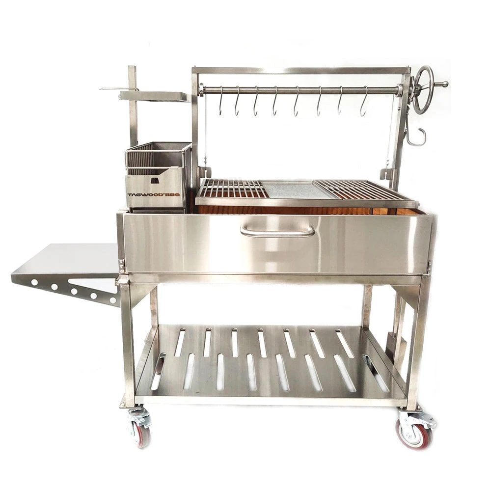 Tagwood BBQ "BBQ23SS" XL Argentine Charcoal & Woodfired Parrilla Grill Tagwood BBQ "BBQ23SS" XL Argentine Charcoal & Woodfired Parrilla Grill -Traeger Pellet Grills Tagwood BBQ23SS XL Argentine Charcoal Woodfired Parrilla Grill Front2 product