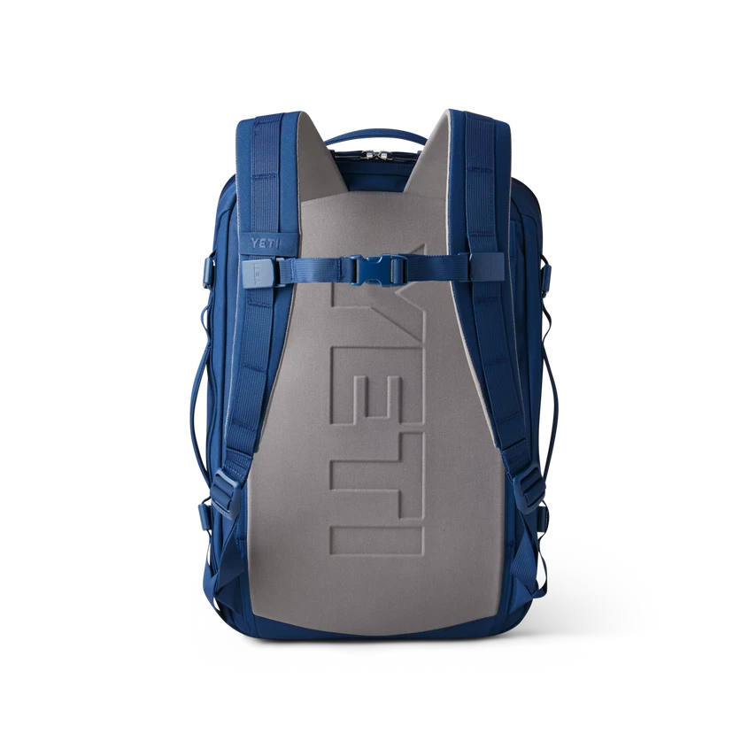 YETI "Crossroads" Backpack 22L YETI "Crossroads" Backpack 22L -Traeger Pellet Grills W Bags 22L Bkpk Navy Back 00276 B png