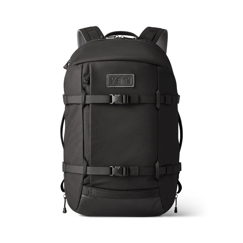 YETI "Crossroads" Backpack 27L YETI "Crossroads" Backpack 27L -Traeger Pellet Grills W Bags 27L Bkpk Black Front 00308 B png