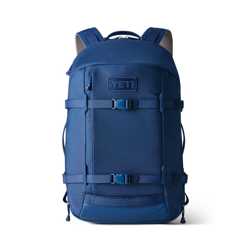 YETI "Crossroads" Backpack 27L YETI "Crossroads" Backpack 27L -Traeger Pellet Grills W Bags 27L Bkpk Navy Front 00030 B png