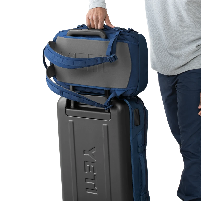 YETI "Crossroads" Backpack 27L YETI "Crossroads" Backpack 27L -Traeger Pellet Grills W Bags 27L Bkpk Navy On Body GIF 7 02549 B png