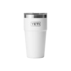 YETI "Rambler" 20oz Stackable Cup -Traeger Pellet Grills W Drinkware TumblerPint 16oz White Studio PrimaryB
