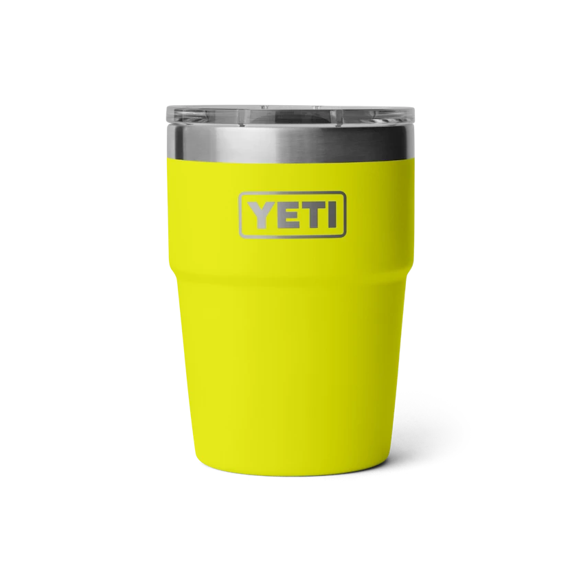 YETI "Rambler" 16oz Stackable Cup -Traeger Pellet Grills W site studio drinkware Rambler 16oz Stackable Firefly Yellow Front 6117 Primary B 2400x2400 4835699a 4f13 40e6 bbd4 086d981d4cd1