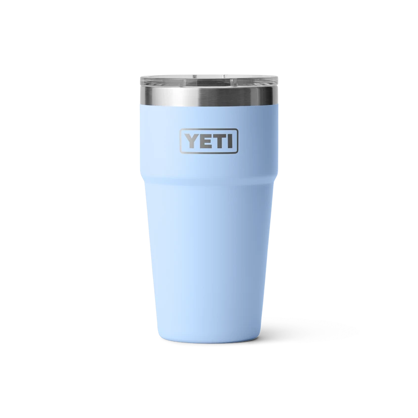 YETI "Rambler" 20oz Stackable Cup -Traeger Pellet Grills W site studio drinkware Rambler 20oz Stackable Big Sky Blue Front 4121 Primary B 2400x2400 3d32db8f d9f4 488a 804e f7fc6b1184fe