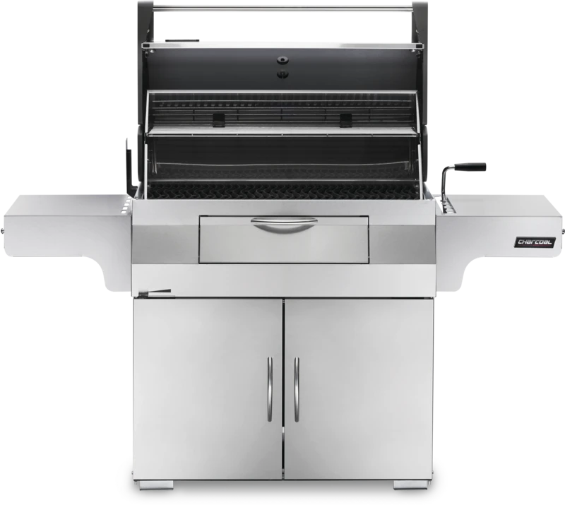 Naploeon "Professional" 605 Charcoal Cart BBQ Napoleon Naploeon "Professional" 605 Charcoal Cart BBQ -Traeger Pellet Grills Web 800px PRO605 Prod Str LidOpn