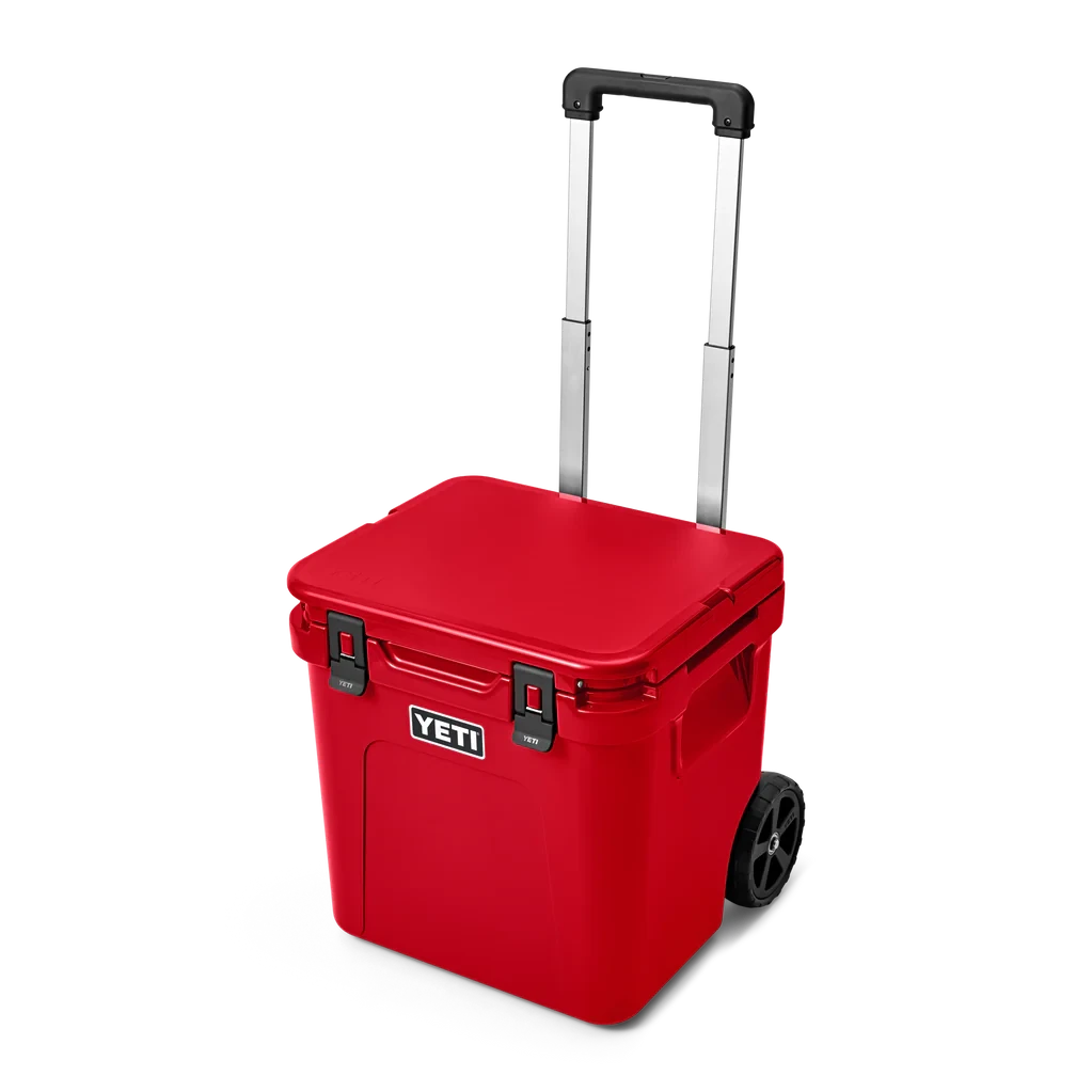 YETI "Roadie" 48 - Wheeled Hard Cooler -Traeger Pellet Grills YETI Wholesale Hard Coolers Roadie 48 Rescue 3qtr Front Handle Up 7795 2400x2400 979f4afd da93 47e6 9511 1680bb3144e9