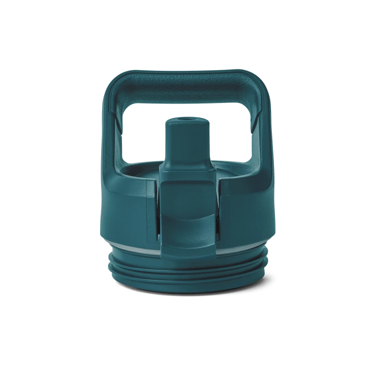 YETI "Rambler" Bottle - Straw Cap -Traeger Pellet Grills YETI Wholesale drinkware accessories CM Straw Caps Rambler Agave Teal Front Open 2538 2400x2400 96686fb5 b697 40ed 874a c0c38c74c5eb