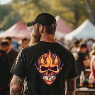 The Que Club "Skull" T-Shirt The Que Club "Skull" T-Shirt -Traeger Pellet Grills image0 1