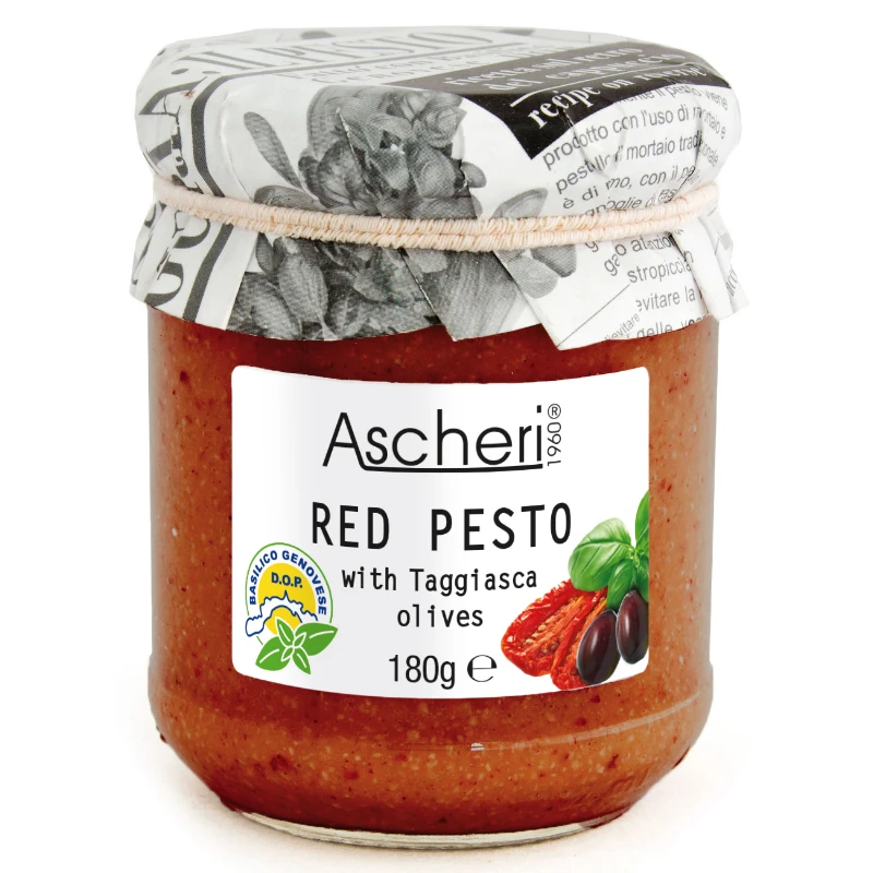 Ascheri "Red Pesto" 180g Ascheri "Red Pesto" 180g -Traeger Pellet Grills redpestowitholives