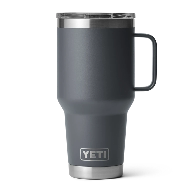 YETI "Rambler" 30oz Travel Mug w Stronghold Lid YETI "Rambler" 30oz Travel Mug W Stronghold Lid -Traeger Pellet Grills site studio Drinkware Rambler 30oz Travel Mug Charcoal Front 6930 Primary B 2400x2400 a8d61d88 d160 47ea a639 d6be468f62f3