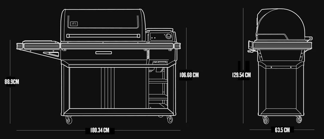 Traeger "TIMBERLINE XL" Pellet Grill Traeger "TIMBERLINE XL" Pellet Grill -Traeger Pellet Grills timberline xl dimentions orig
