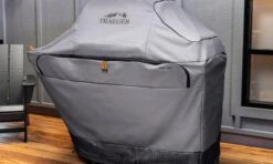 Traeger "Full Length Cover" - TIMBERLINE -Traeger Pellet Grills traeger grill cover timberline lifestyle 1