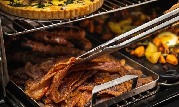 Traeger "ModiFIRE Fish & Veggie Stainless Steel Grill Tray" Traeger "ModiFIRE Fish & Veggie Stainless Steel Grill Tray" -Traeger Pellet Grills traeger modifire fish veggie tray lifestlye 2